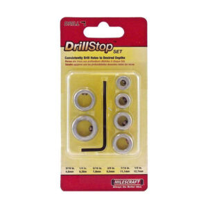 Milescraft DrillStop Set – 6-Piece Depth Collar Kit