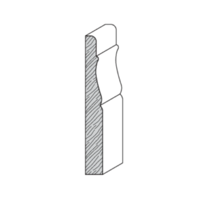 7/16" x 3" Oak Baseboard