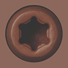 Starborn CAP-TOR xd Composite Deck Screws - Rosy Brown